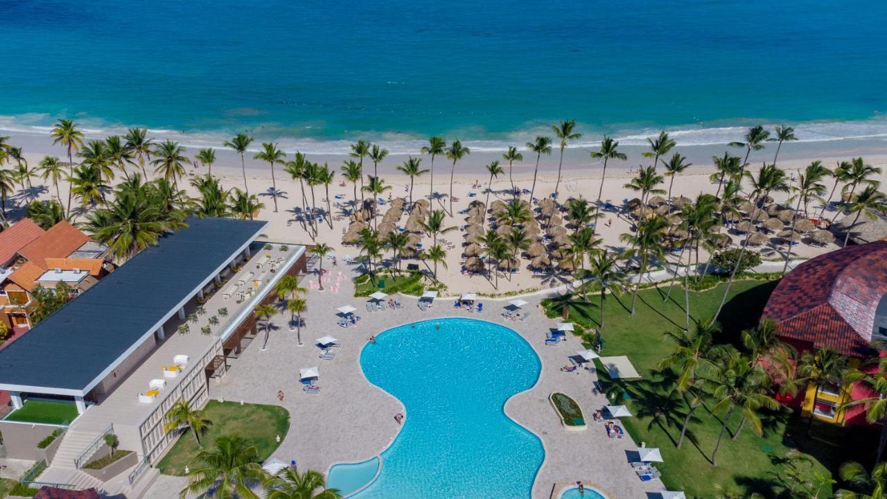 加勒比俱乐部公主海滩水疗度假村-全包 蓬塔卡纳 外观 照片 Aerial view of the beach at the Iberostar Grand Hotel Bávaro